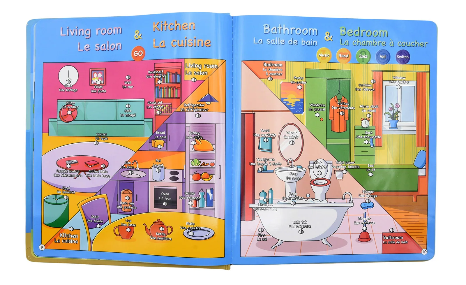 New French English Finger Point Reading Book Baby Vocalization Early Education Machine Smart Learning Toys Household Items 9