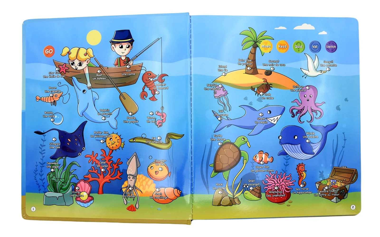 New French English Finger Point Reading Book Baby Vocalization Early Education Machine Smart Learning Toys Household Items 7