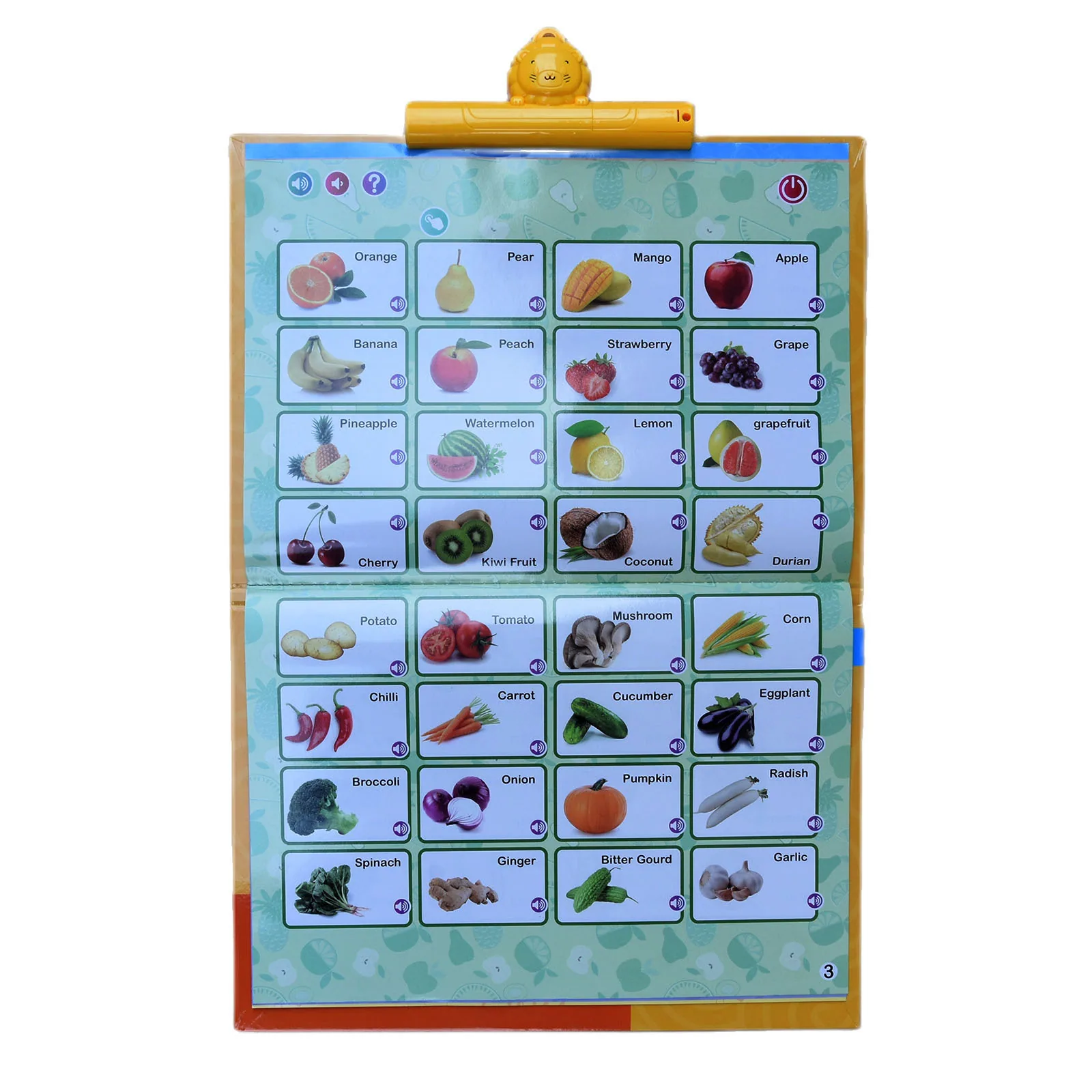 Cross-border new English dot reading baby intelligence development children's drawing board multi-functional English early educa 9