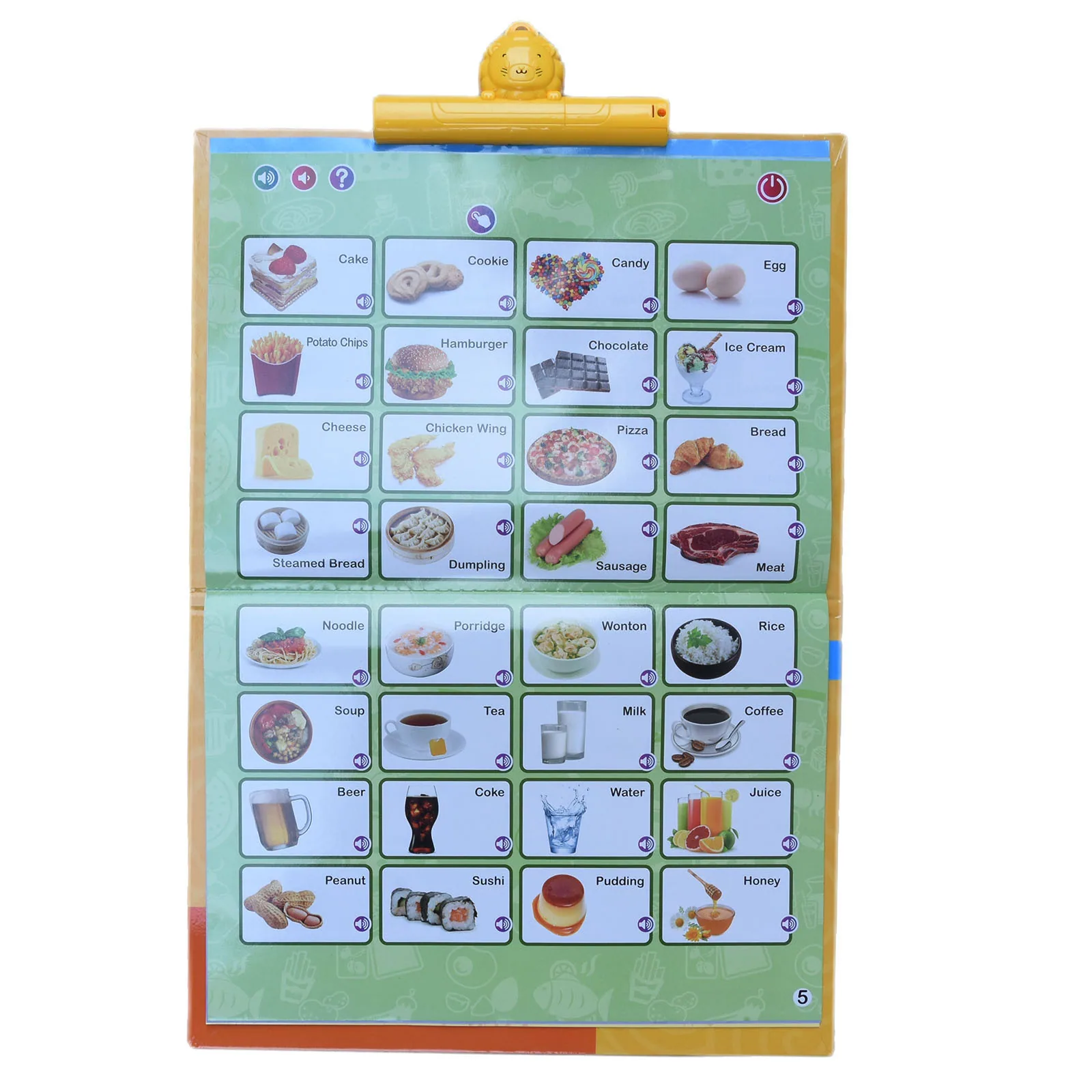 Cross-border new English dot reading baby intelligence development children's drawing board multi-functional English early educa 11