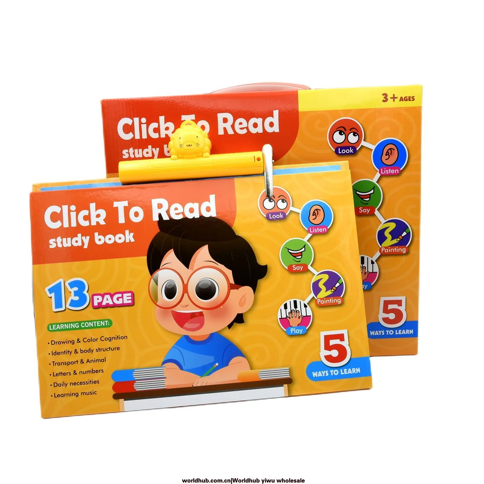 Cross-border new English dot reading baby intelligence development children's drawing board multi-functional English early ed