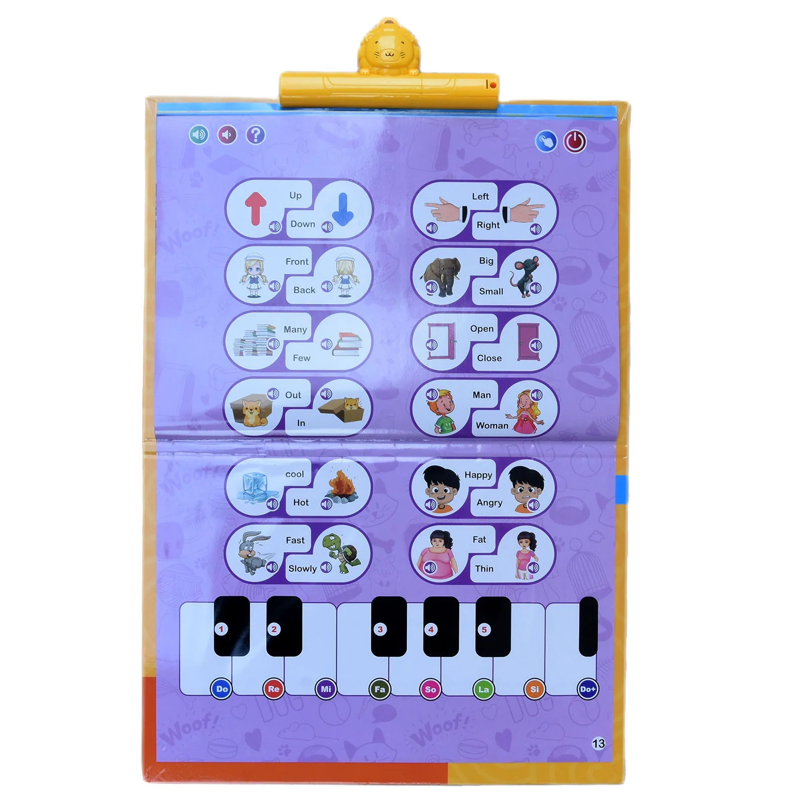 Cross-border new English dot reading baby intelligence development children's drawing board multi-functional English early educa 15
