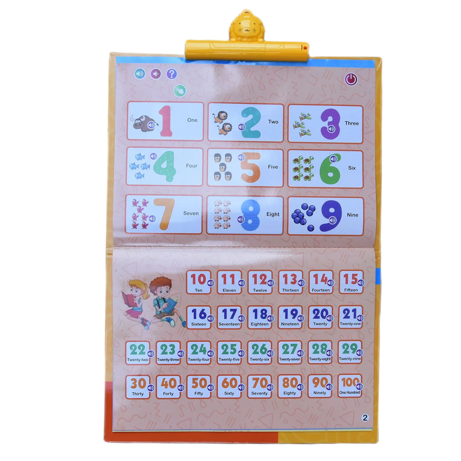 Cross-border new English dot reading baby intelligence development children's drawing board multi-functional English early educa 10