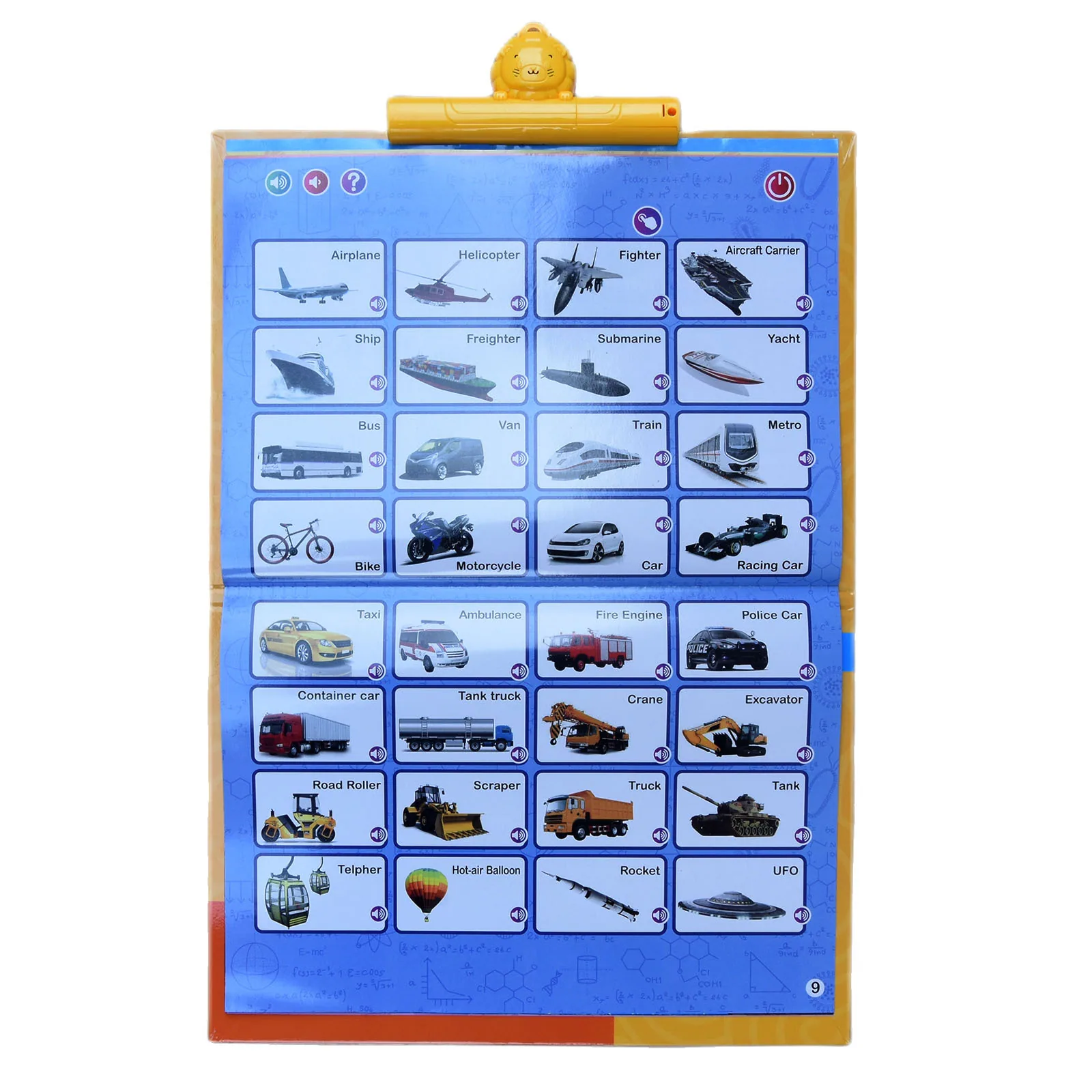 Cross-border new English dot reading baby intelligence development children's drawing board multi-functional English early educa 16