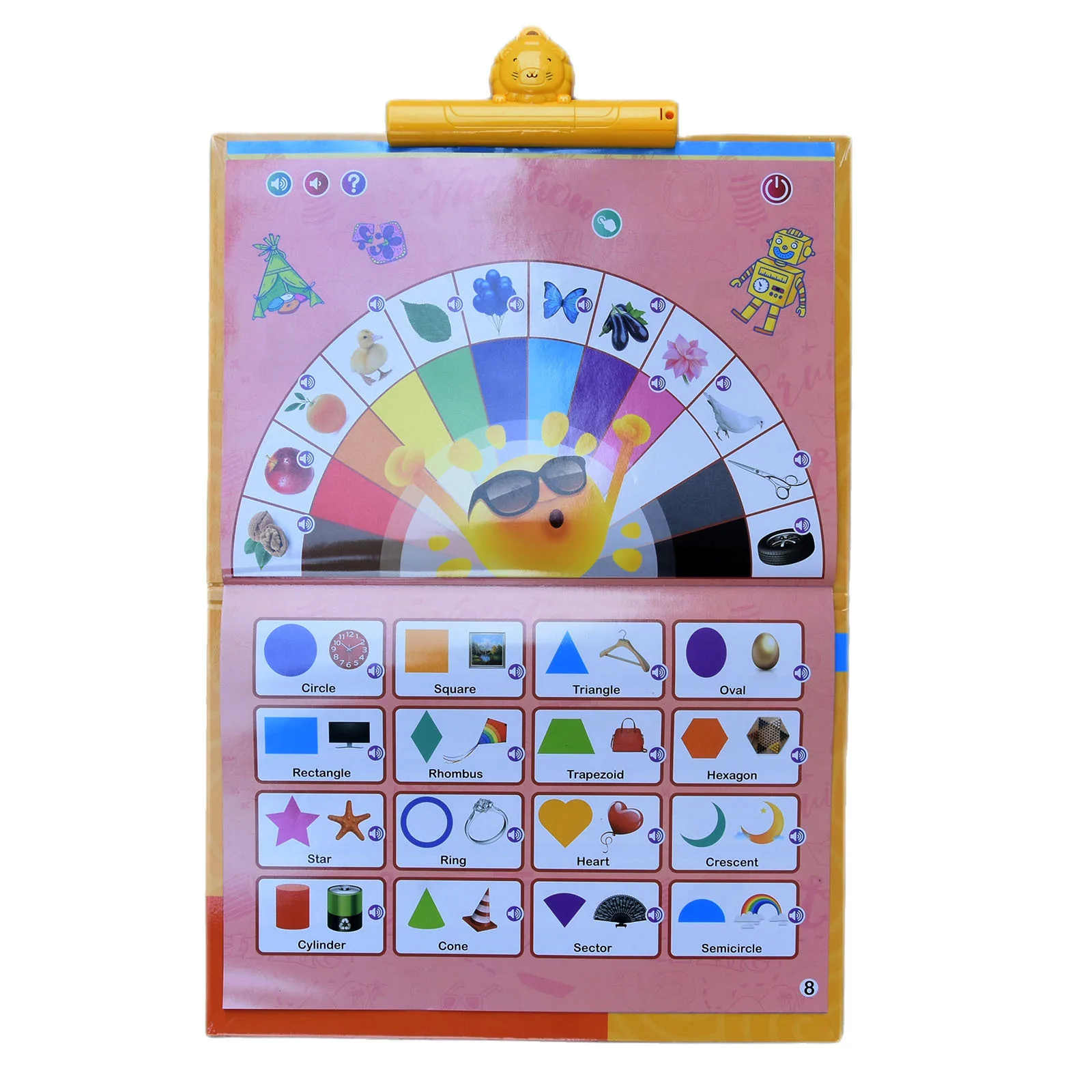 Cross-border new English dot reading baby intelligence development children's drawing board multi-functional English early educa 14