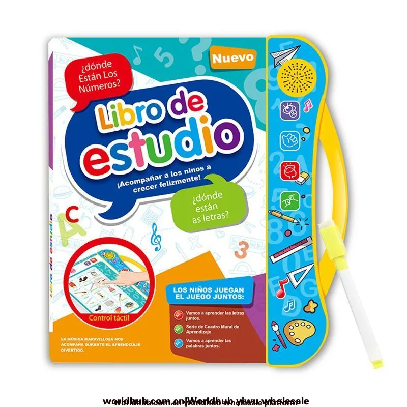 Cross-border foreign languages, Spanish, English, point reading, children's early education, voice books, smart toys, Spanish e - Other Toys & Hobbies