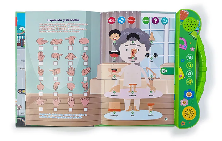 Cross-border new Spanish finger point reading children's early education voice book smart toy Spanish e-book 9