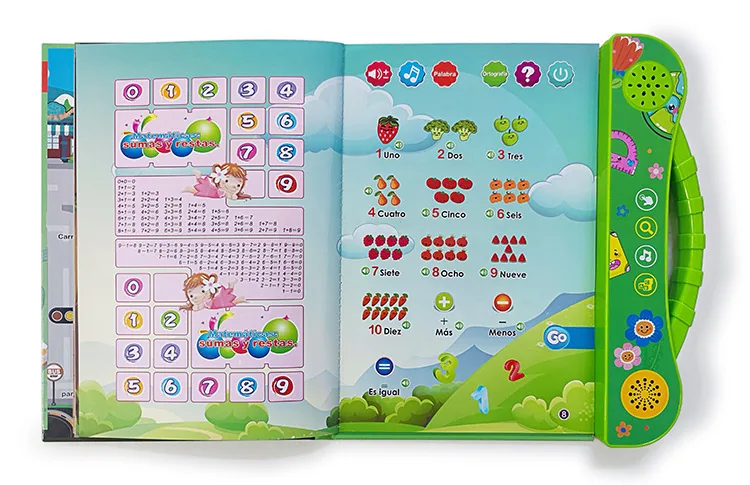 Cross-border new Spanish finger point reading children's early education voice book smart toy Spanish e-book 7