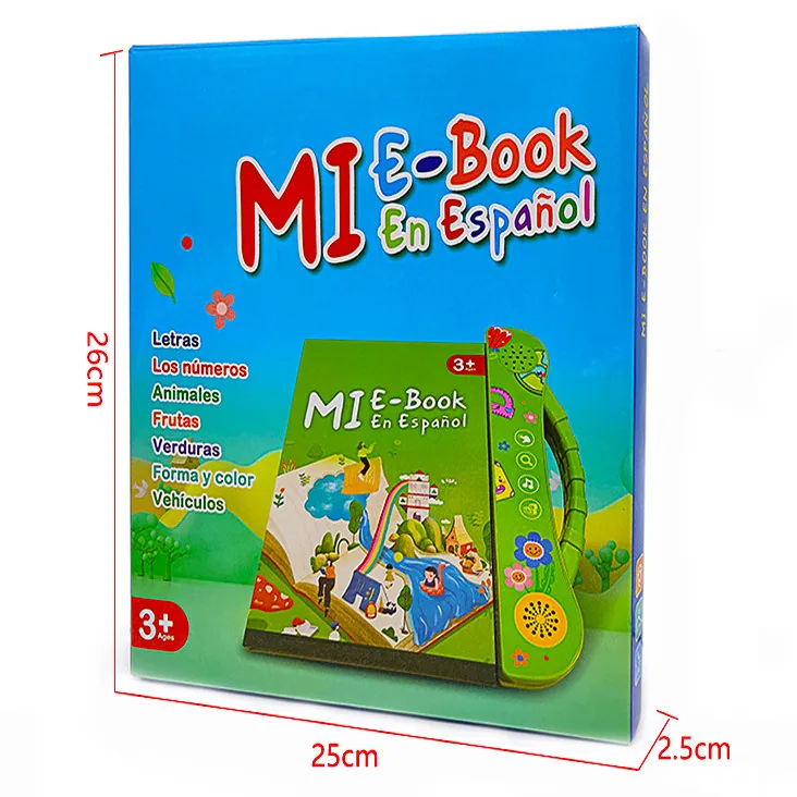 Cross-border new Spanish finger point reading children's early education voice book smart toy Spanish e-book 5