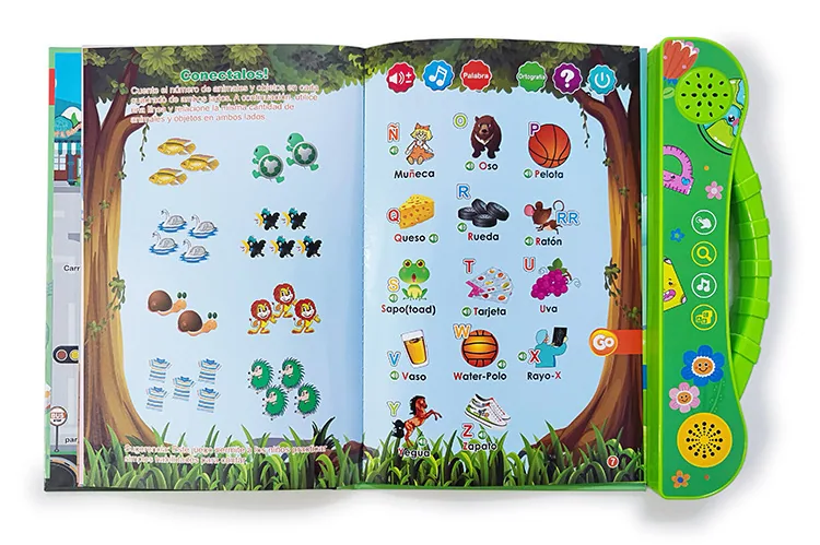 Cross-border new Spanish finger point reading children's early education voice book smart toy Spanish e-book 11