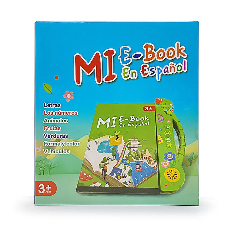 Cross-border new Spanish finger point reading children's early education voice book smart toy Spanish e-book 3