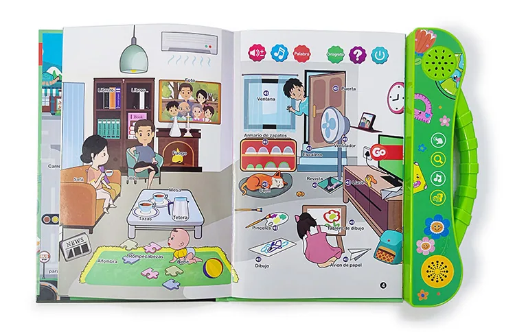 Cross-border new Spanish finger point reading children's early education voice book smart toy Spanish e-book 8