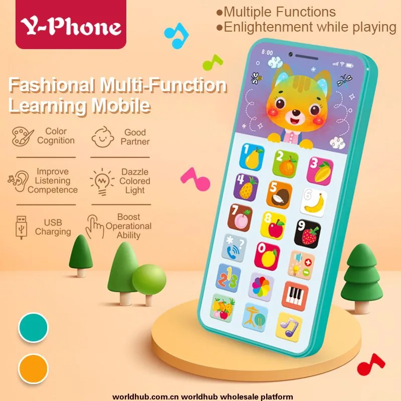 Early education educational intelligent learning machine simulation mobile phone toy children's phone early education machine mu