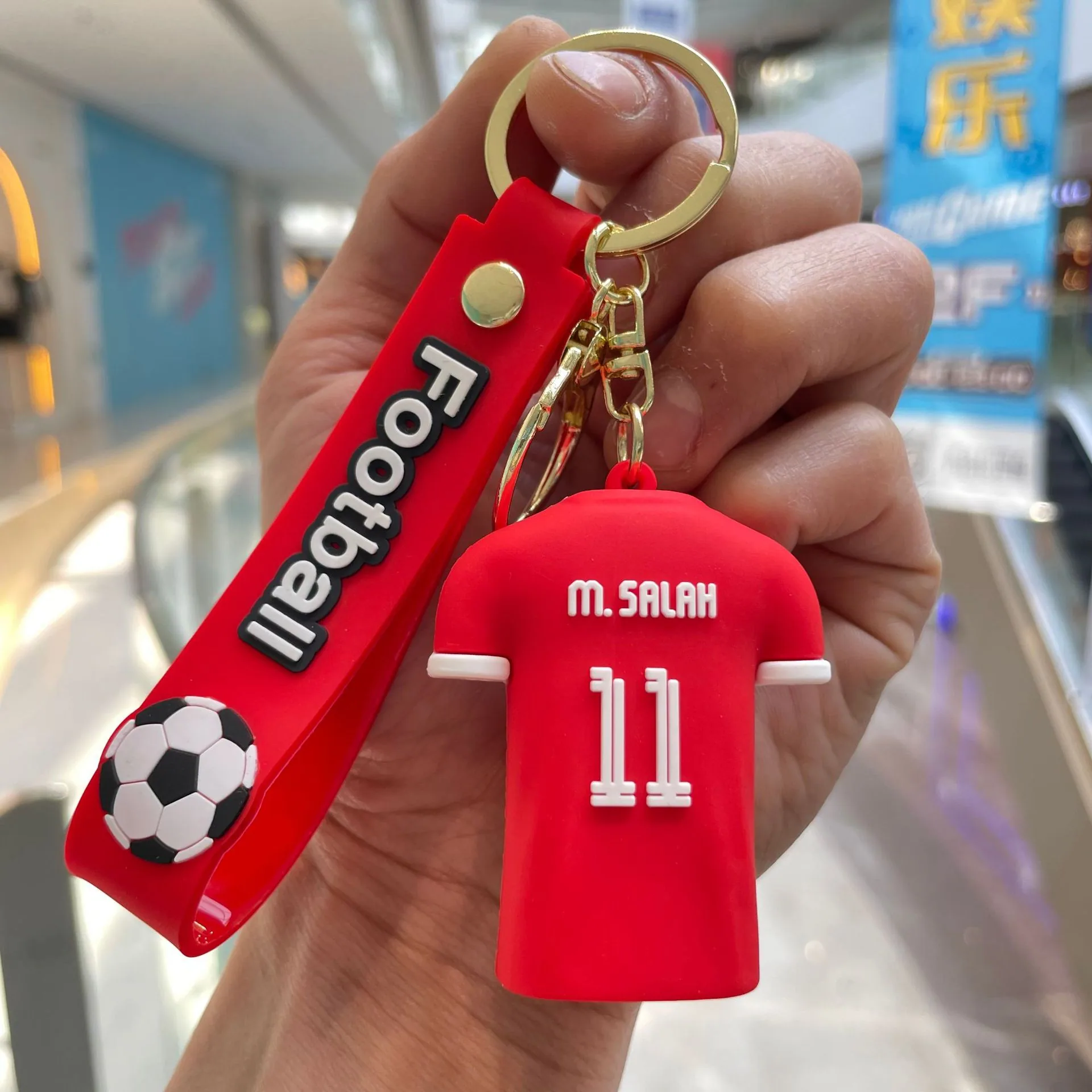 Cross-border New Football Jersey Keychain Cartoon Doll School Bag Pendant Car Keychain Small Gift Wholesale 4