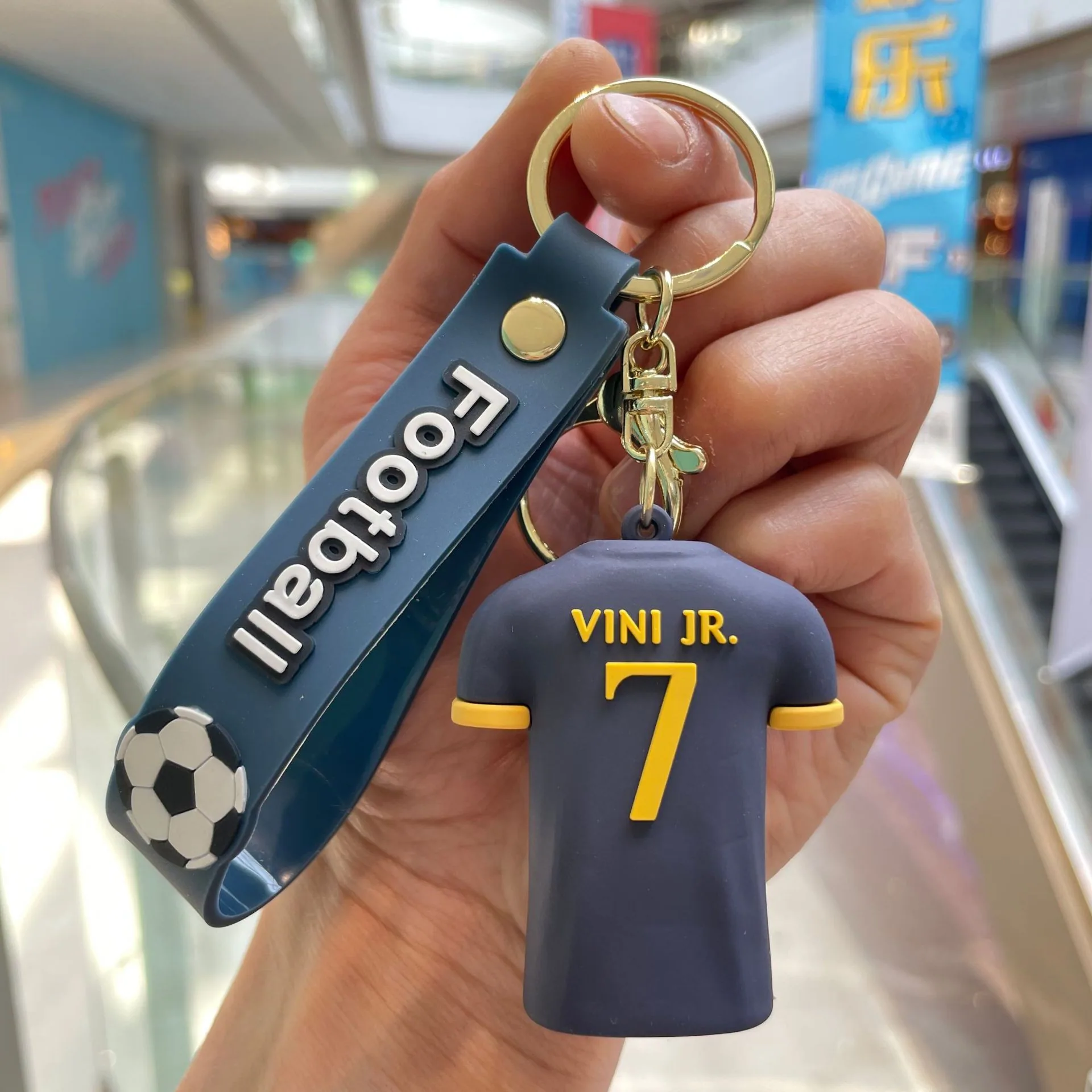 Cross-border New Football Jersey Keychain Cartoon Doll School Bag Pendant Car Keychain Small Gift Wholesale 2