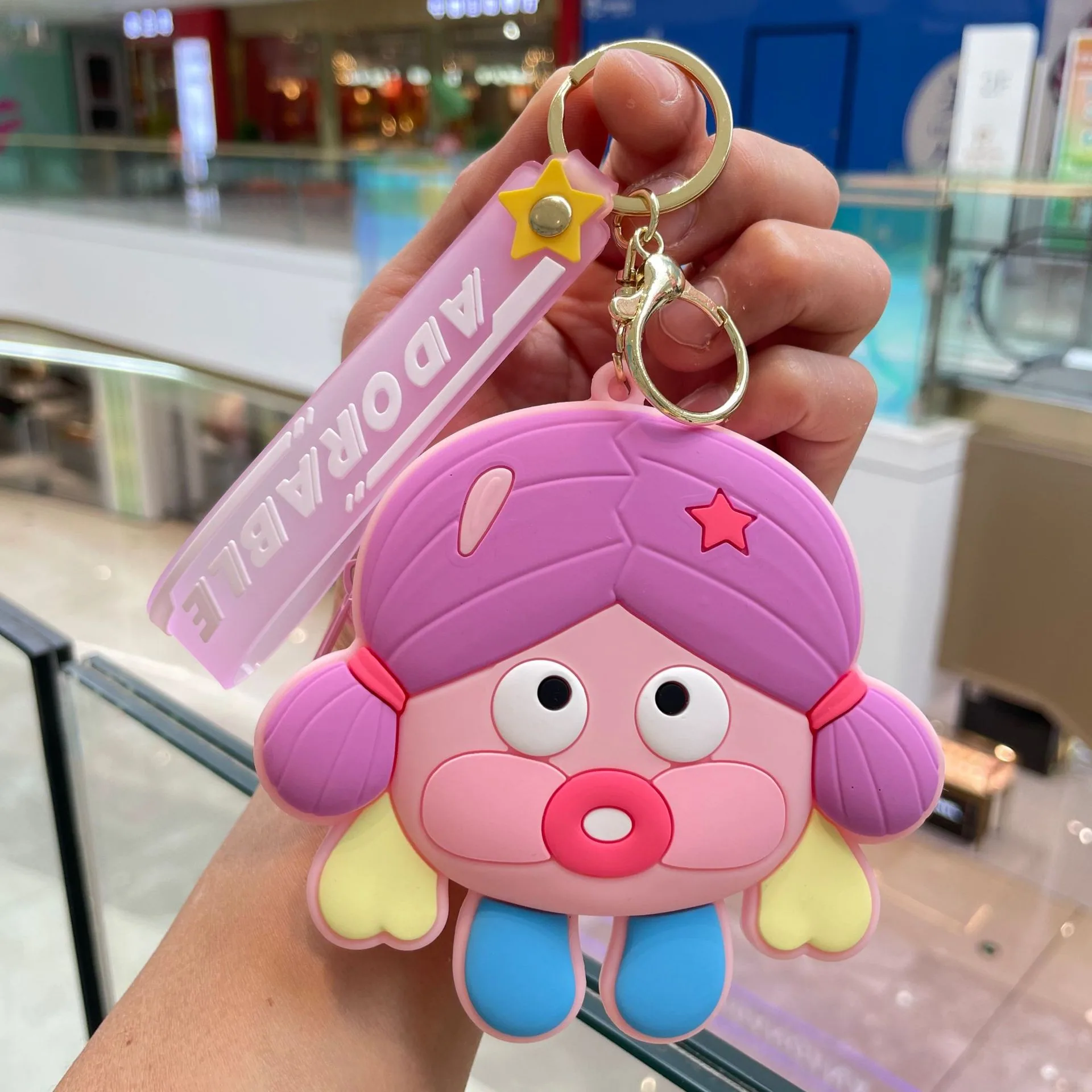 Internet celebrity cartoon cute coin purse silicone small wallet Sanrio keychain car ornament small gift wholesale 35