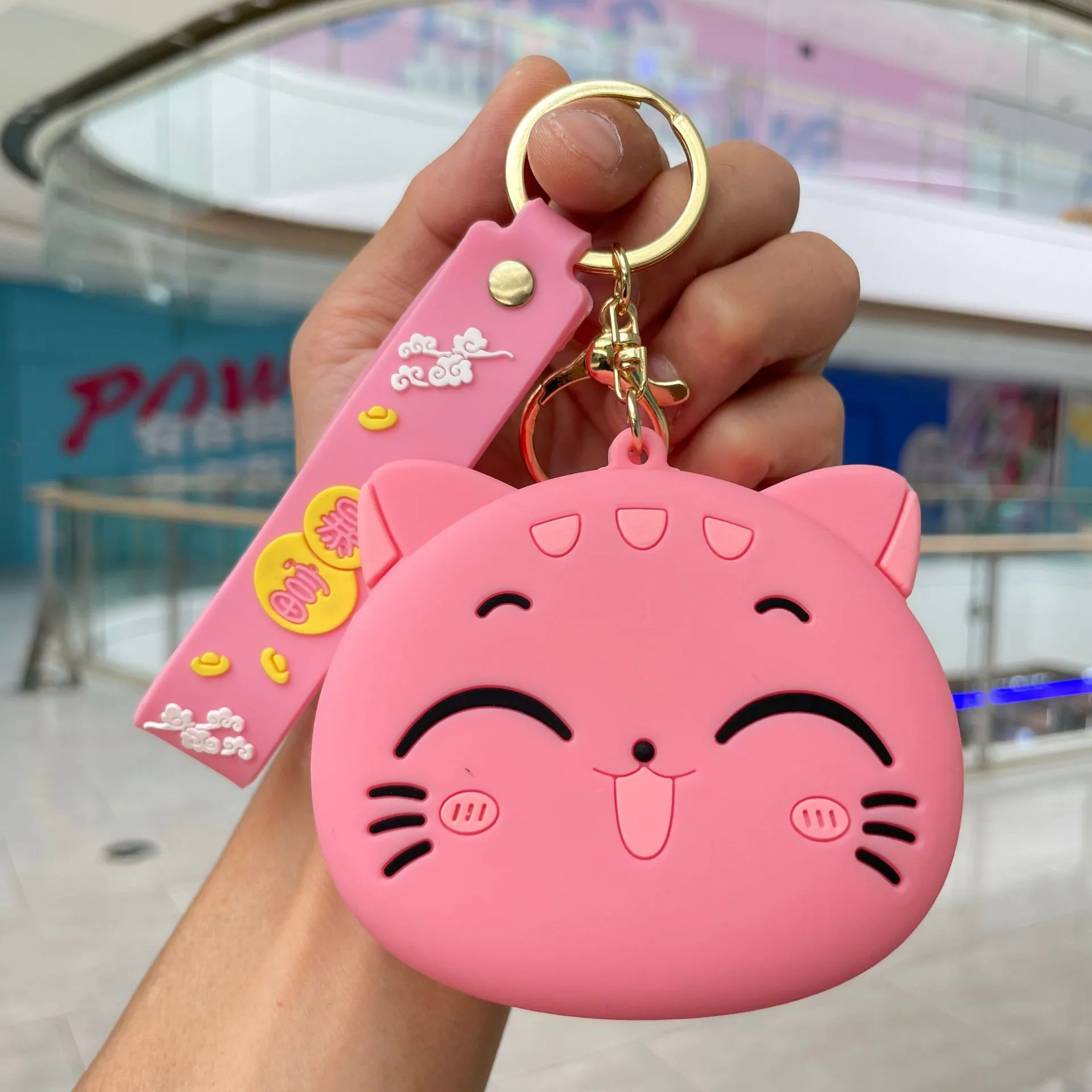 Internet celebrity cartoon cute coin purse silicone small wallet Sanrio keychain car ornament small gift wholesale 9