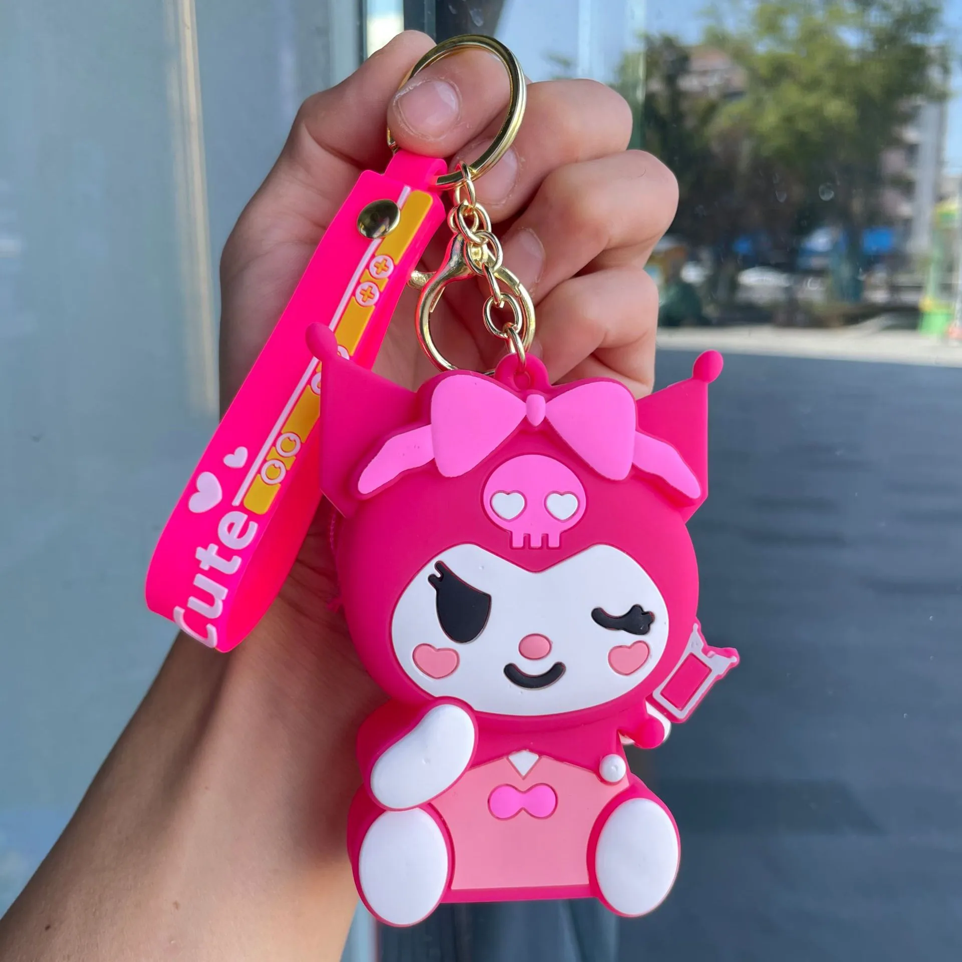 Internet celebrity cartoon cute coin purse silicone small wallet Sanrio keychain car ornament small gift wholesale 92