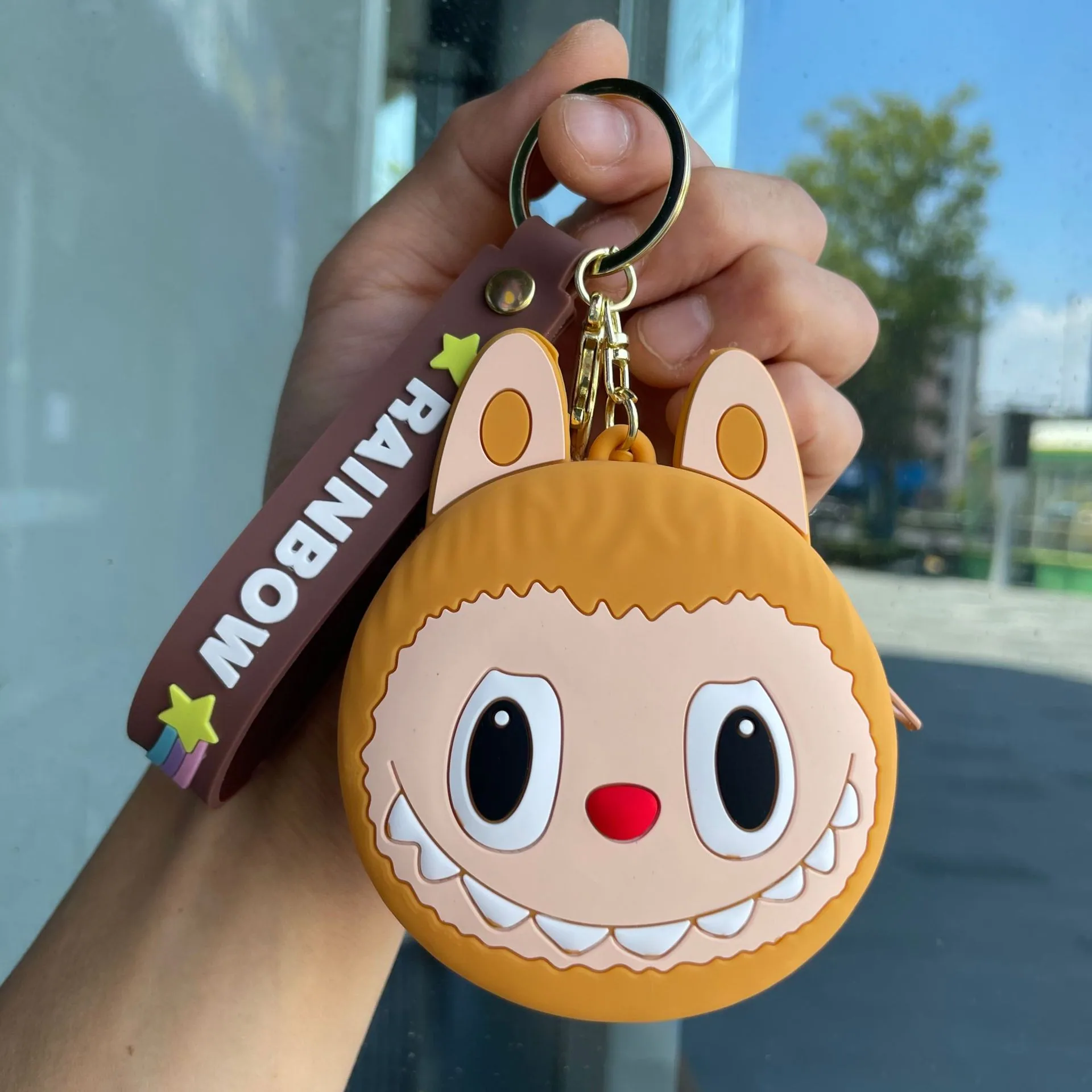 Internet celebrity cartoon cute coin purse silicone small wallet Sanrio keychain car ornament small gift wholesale 77