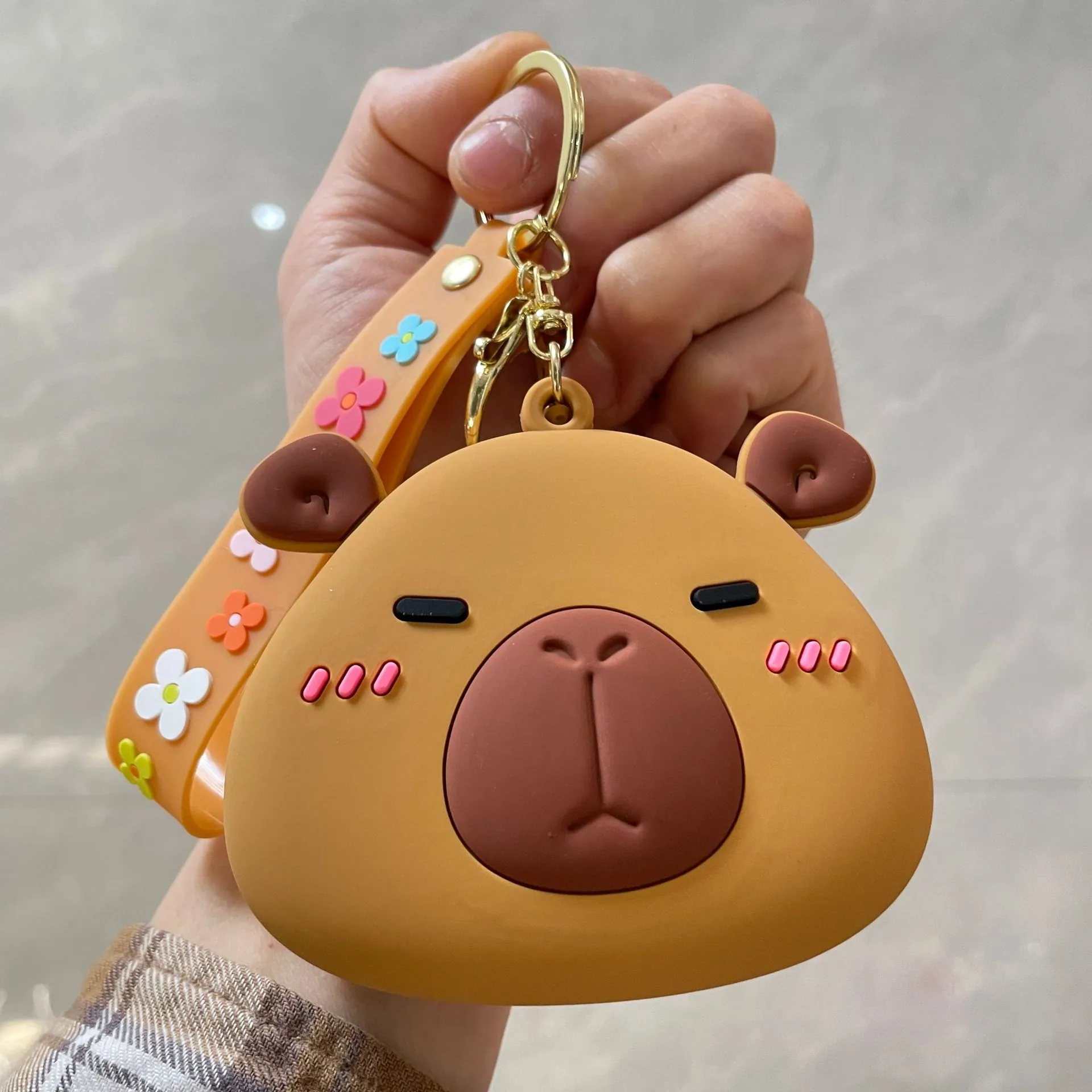 Internet celebrity cartoon cute coin purse silicone small wallet Sanrio keychain car ornament small gift wholesale 44