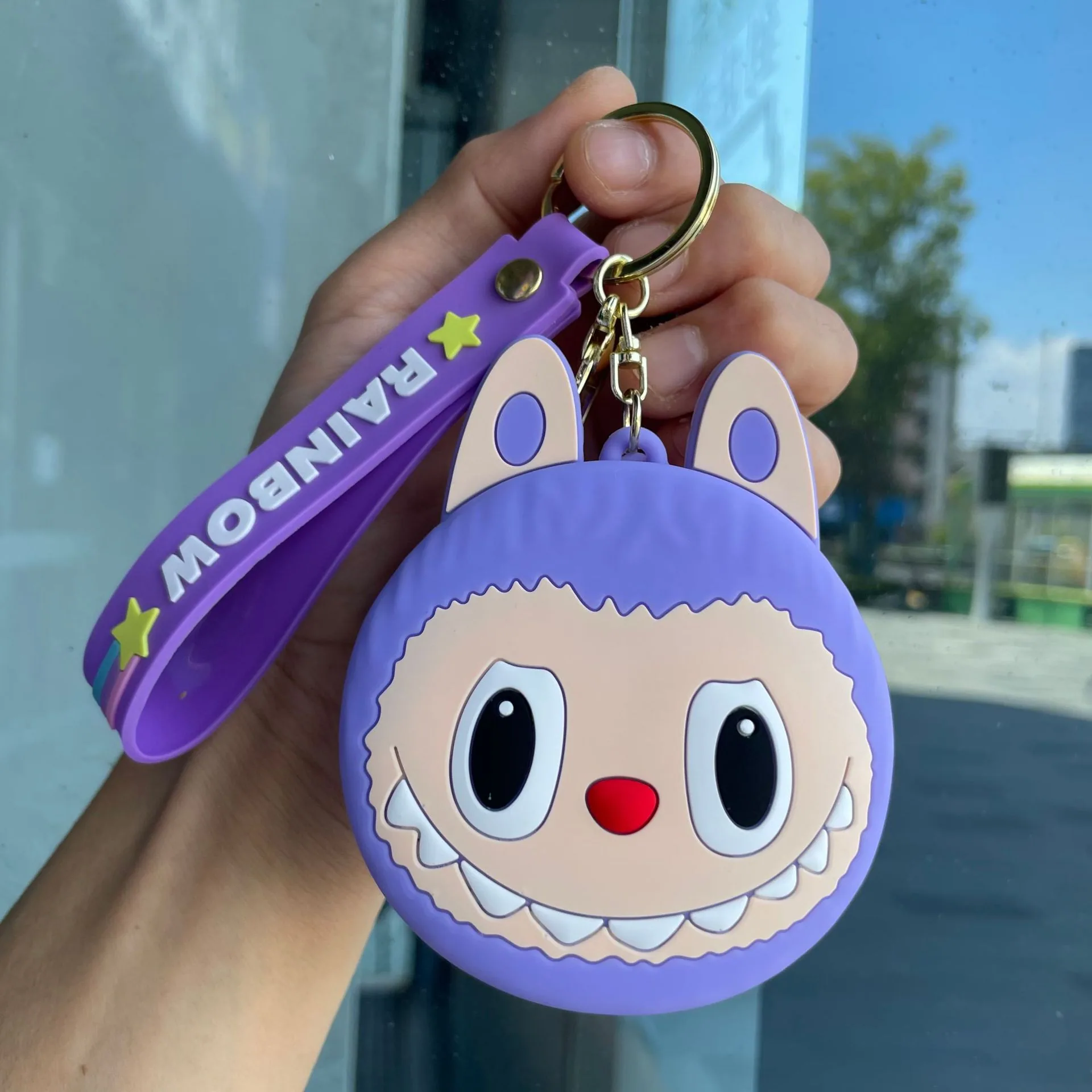 Internet celebrity cartoon cute coin purse silicone small wallet Sanrio keychain car ornament small gift wholesale 79