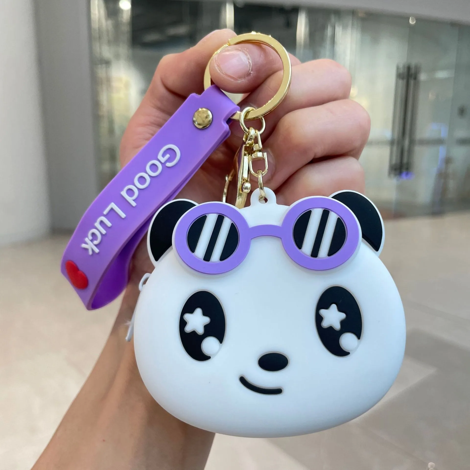 Internet celebrity cartoon cute coin purse silicone small wallet Sanrio keychain car ornament small gift wholesale 40