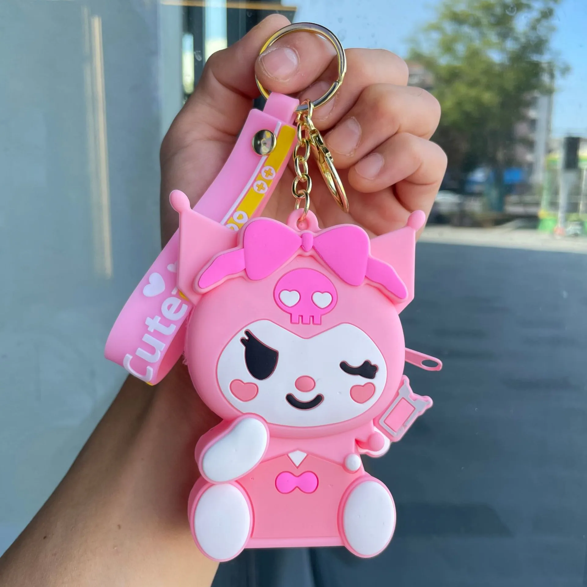 Internet celebrity cartoon cute coin purse silicone small wallet Sanrio keychain car ornament small gift wholesale 89