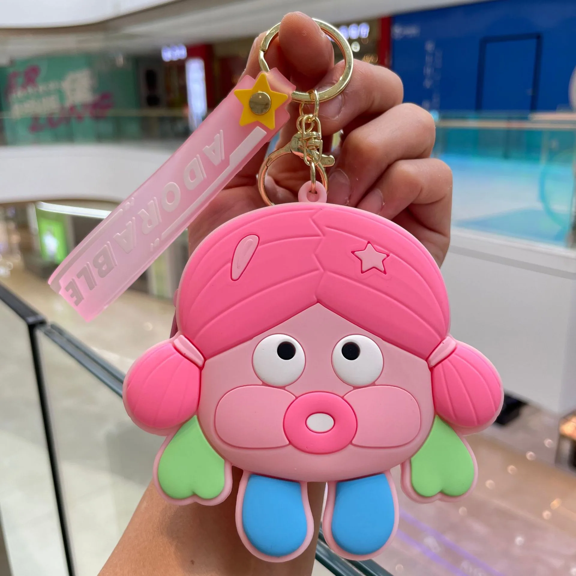 Internet celebrity cartoon cute coin purse silicone small wallet Sanrio keychain car ornament small gift wholesale 36
