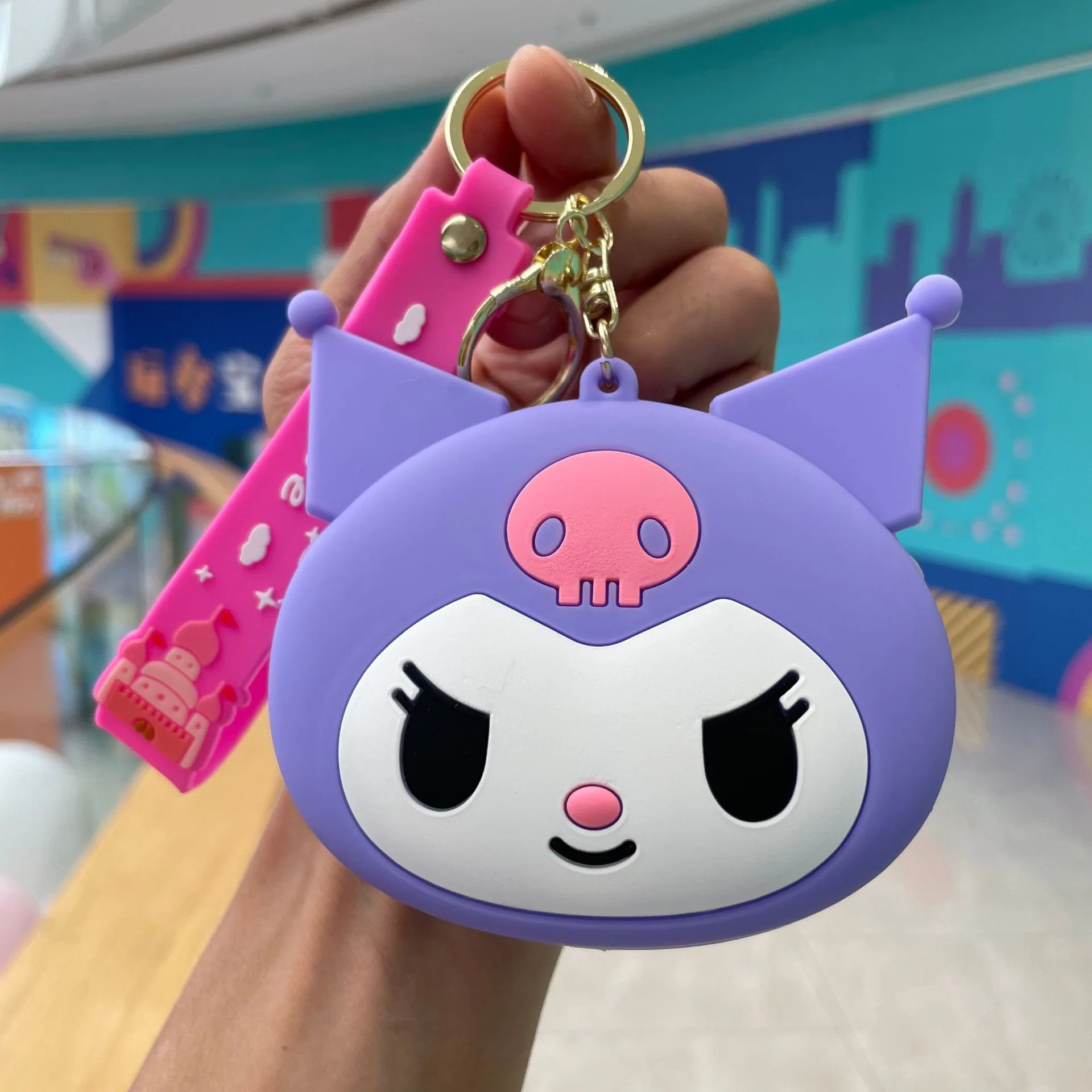 Internet celebrity cartoon cute coin purse silicone small wallet Sanrio keychain car ornament small gift wholesale