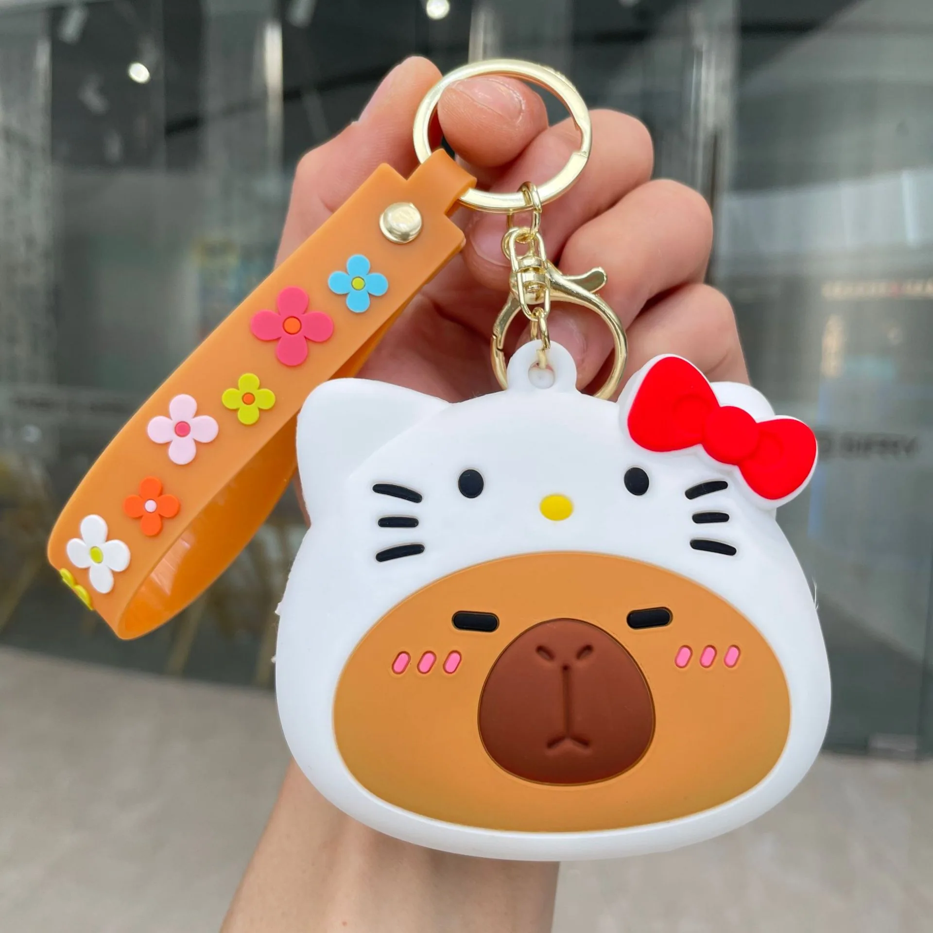 Internet celebrity cartoon cute coin purse silicone small wallet Sanrio keychain car ornament small gift wholesale 47