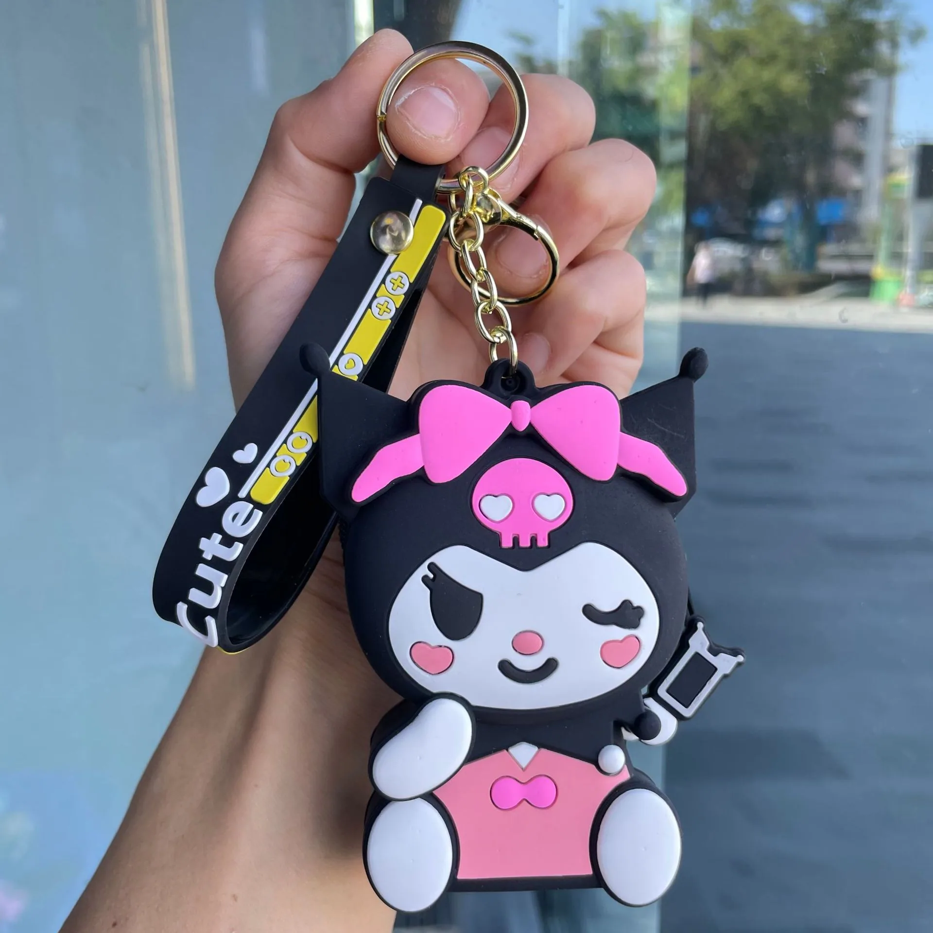 Internet celebrity cartoon cute coin purse silicone small wallet Sanrio keychain car ornament small gift wholesale 91
