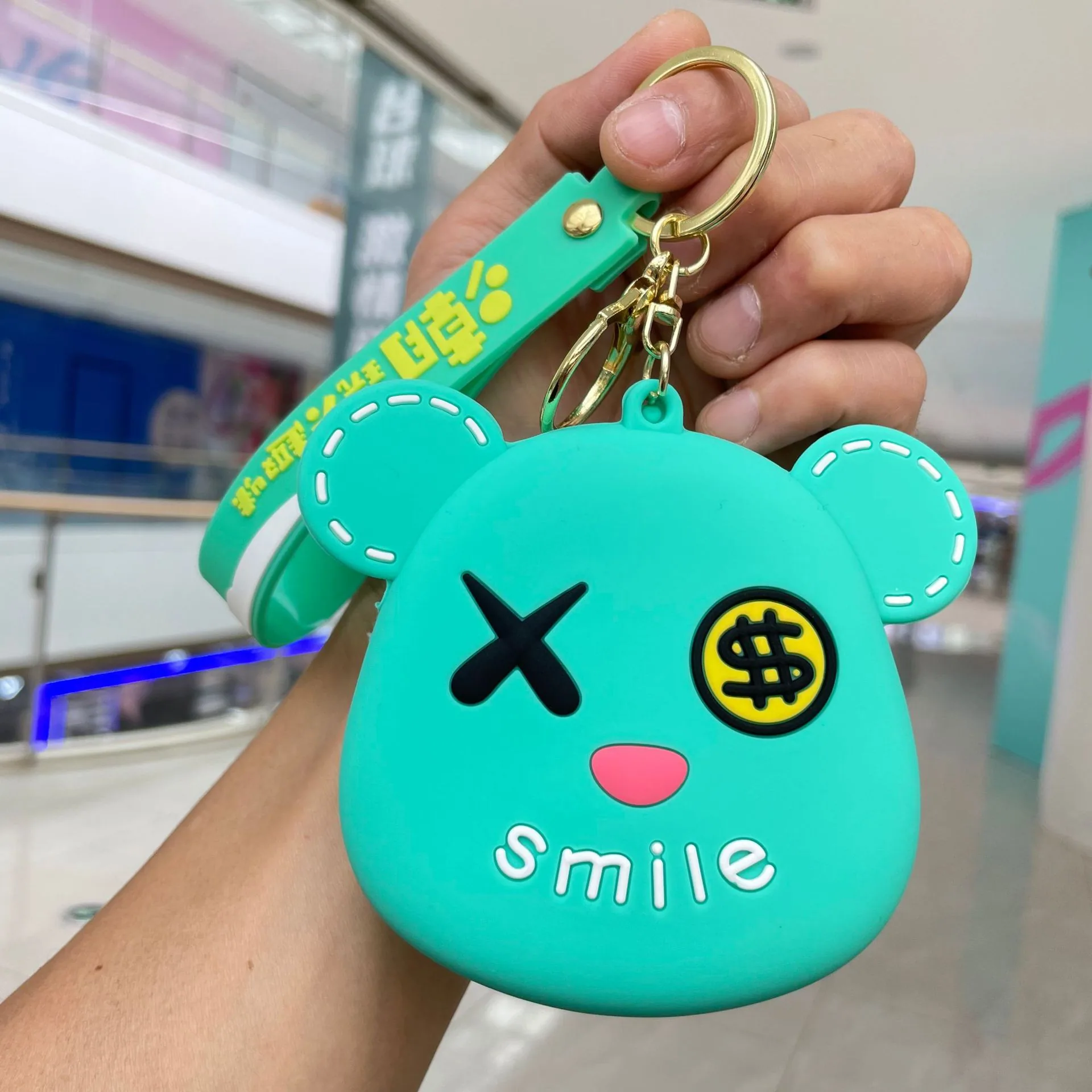 Internet celebrity cartoon cute coin purse silicone small wallet Sanrio keychain car ornament small gift wholesale 14