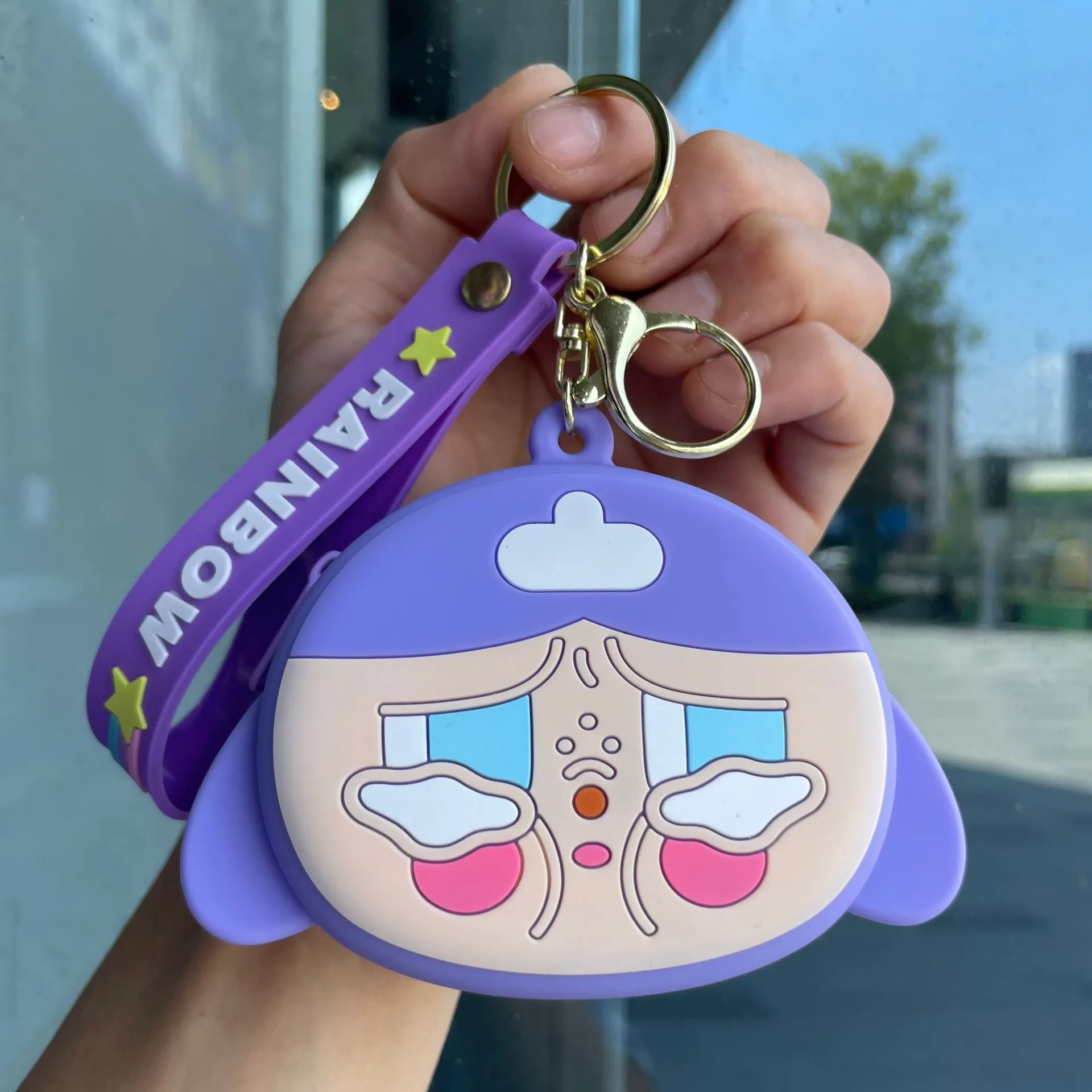 Internet celebrity cartoon cute coin purse silicone small wallet Sanrio keychain car ornament small gift wholesale 76