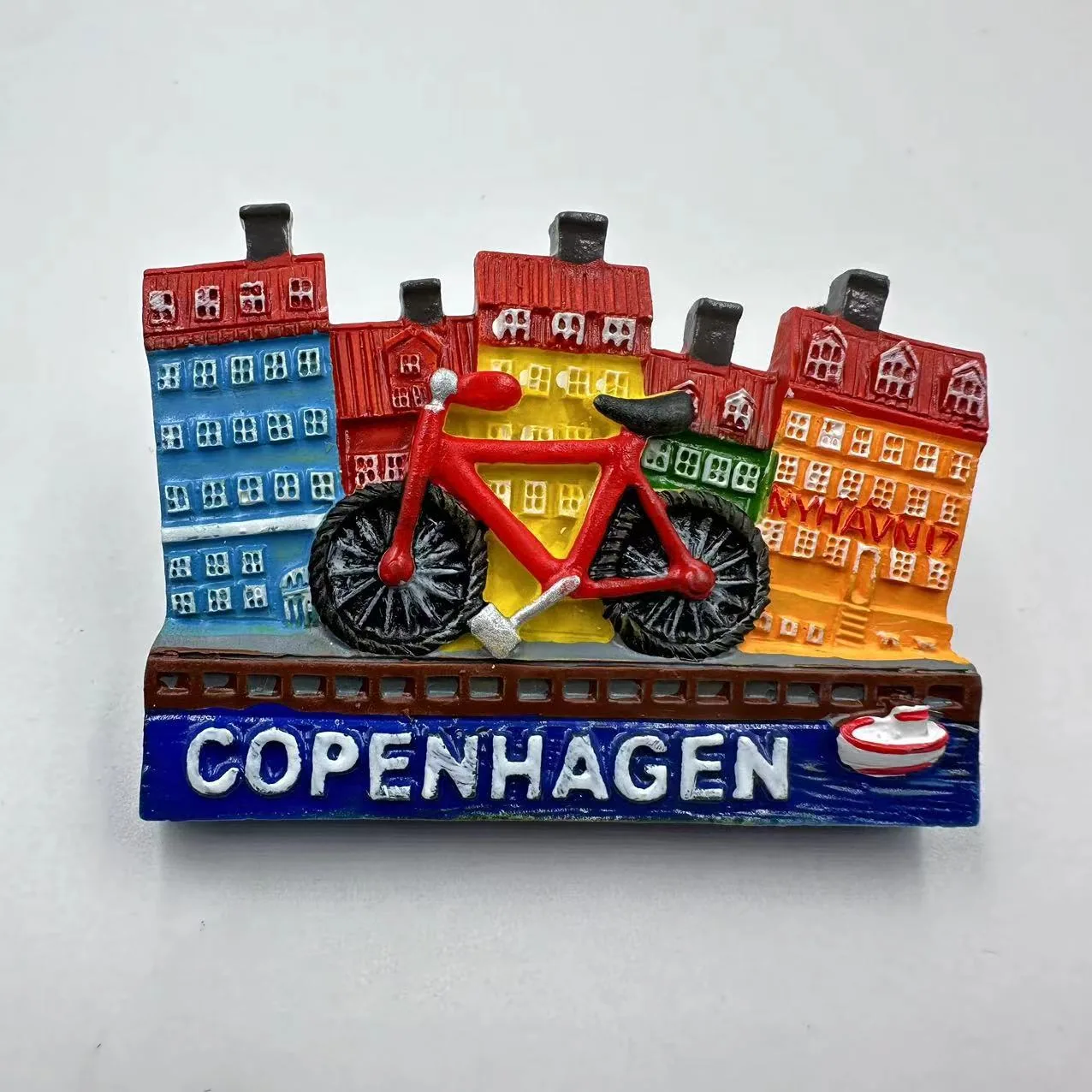 Denmark Czech Republic Prague France Eiffel Tower Fridge Magnet Resin Magnetic Crafts Souvenir 3