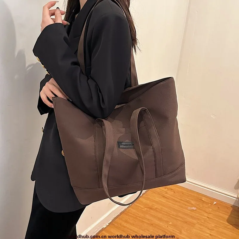 Tote bag nylon cloth women's bag 2024 new shoulder bag European and American fashion retro handbag large capacity bag bag 4