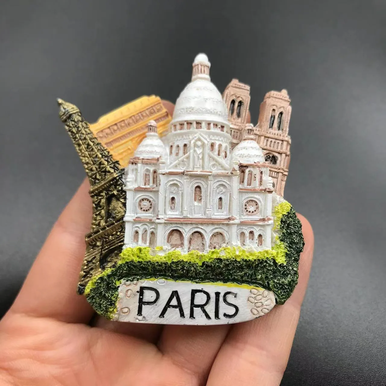 Washington, USA, Germany, Neuschwanstein Castle, France, Italy, Syria, Magnetic Resin Fridge Magnet 5