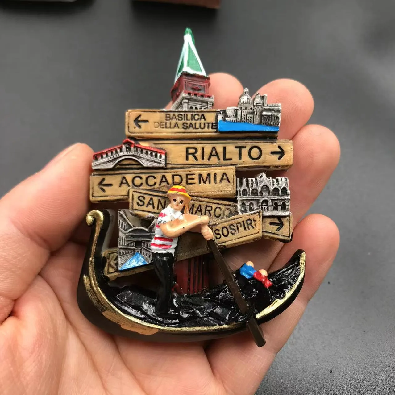 Washington, USA, Germany, Neuschwanstein Castle, France, Italy, Syria, Magnetic Resin Fridge Magnet 2