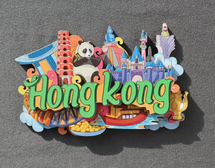 Australia, Denmark, Russia, Canada, USA, Thailand, China, Travel Souvenir, Magnetic Wooden Fridge Magnet 10