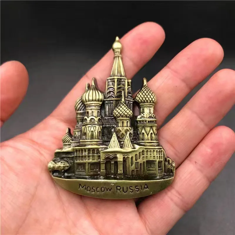 ของที่ระลึกนักท่องเที่ยว แม่เหล็กติดตู้เย็นของรัสเซีย เซนต์ปีเตอร์สเบิร์ก ของขวัญสำหรับเพื่อน ๆ ในต่างประเทศ แม่เหล็กเรซินสามมิติ 7