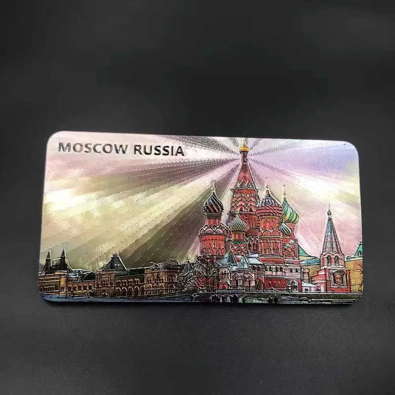 ของที่ระลึกนักท่องเที่ยว แม่เหล็กติดตู้เย็นของรัสเซีย เซนต์ปีเตอร์สเบิร์ก ของขวัญสำหรับเพื่อน ๆ ในต่างประเทศ แม่เหล็กเรซินสามมิติ 6