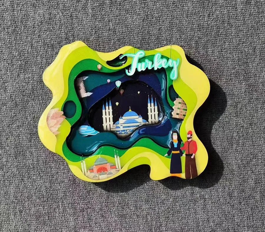 High-grade Turkish Istanbul Fridge Magnets City Architecture Tourism 3D Three-dimensional Magnetic Magnetic Fridge Magnets 6