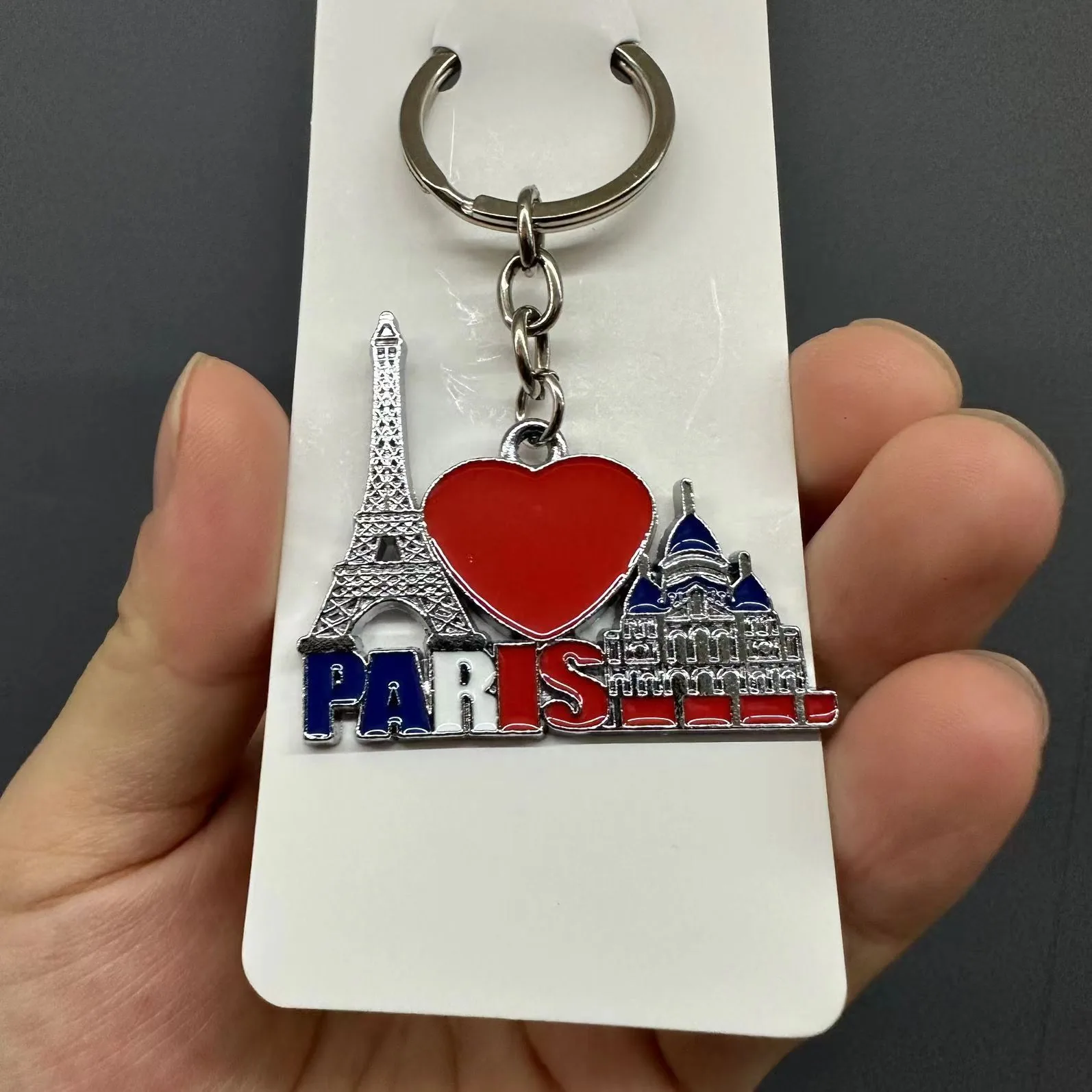 Amerikanischer Schlüsselanhänger, China-Schlüsselanhänger, UK-Schlüsselanhänger, Frankreich-Schlüsselanhänger, kleine Geschenke aus Metall, Reisesouvenirs 3