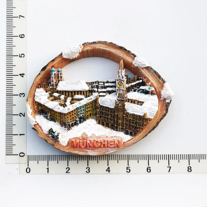 Manufacturers, spot wholesale, cross-border sources, scenic spots in Germany, tourist souvenirs, resin painted magnetic refriger 22