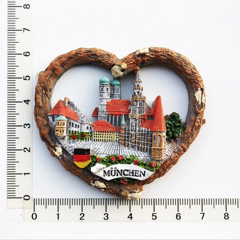 Manufacturers, spot wholesale, cross-border sources, scenic spots in Germany, tourist souvenirs, resin painted magnetic refriger 9
