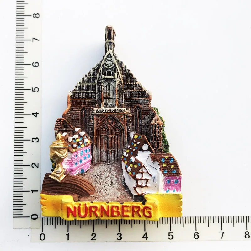 Manufacturers, spot wholesale, cross-border sources, scenic spots in Germany, tourist souvenirs, resin painted magnetic refriger 3
