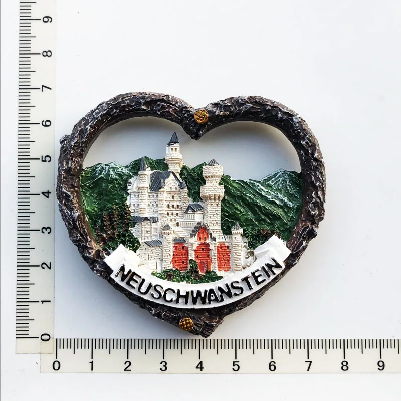 Manufacturers, spot wholesale, cross-border sources, scenic spots in Germany, tourist souvenirs, resin painted magnetic refriger 12