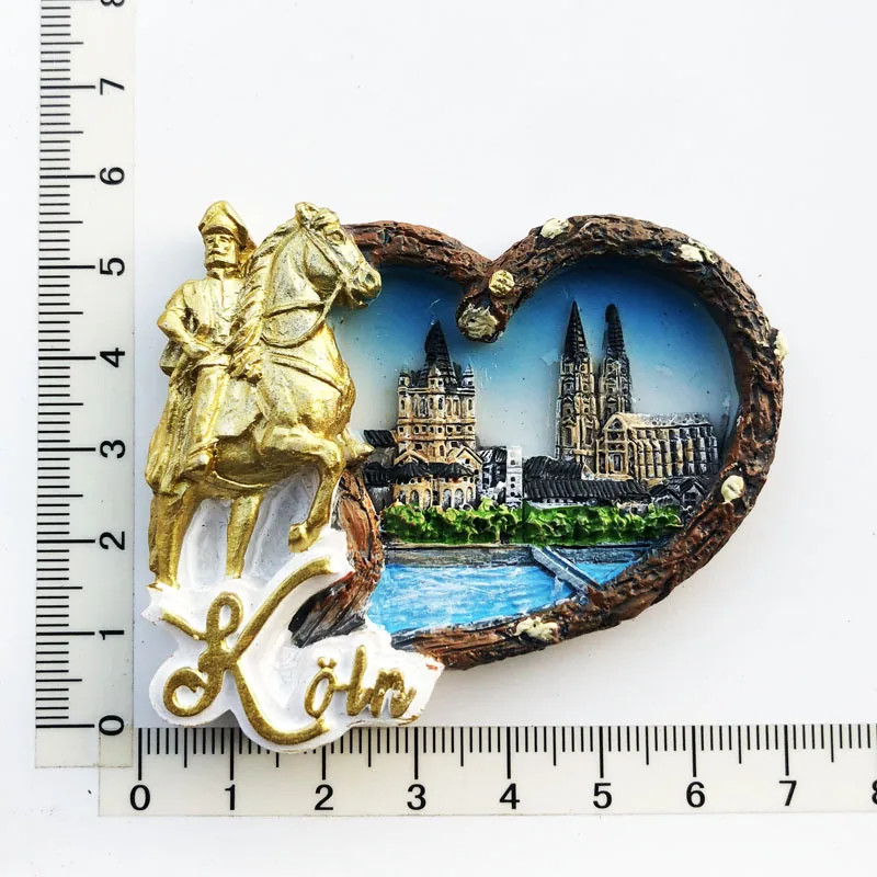 Manufacturers, spot wholesale, cross-border sources, scenic spots in Germany, tourist souvenirs, resin painted magnetic refriger 10