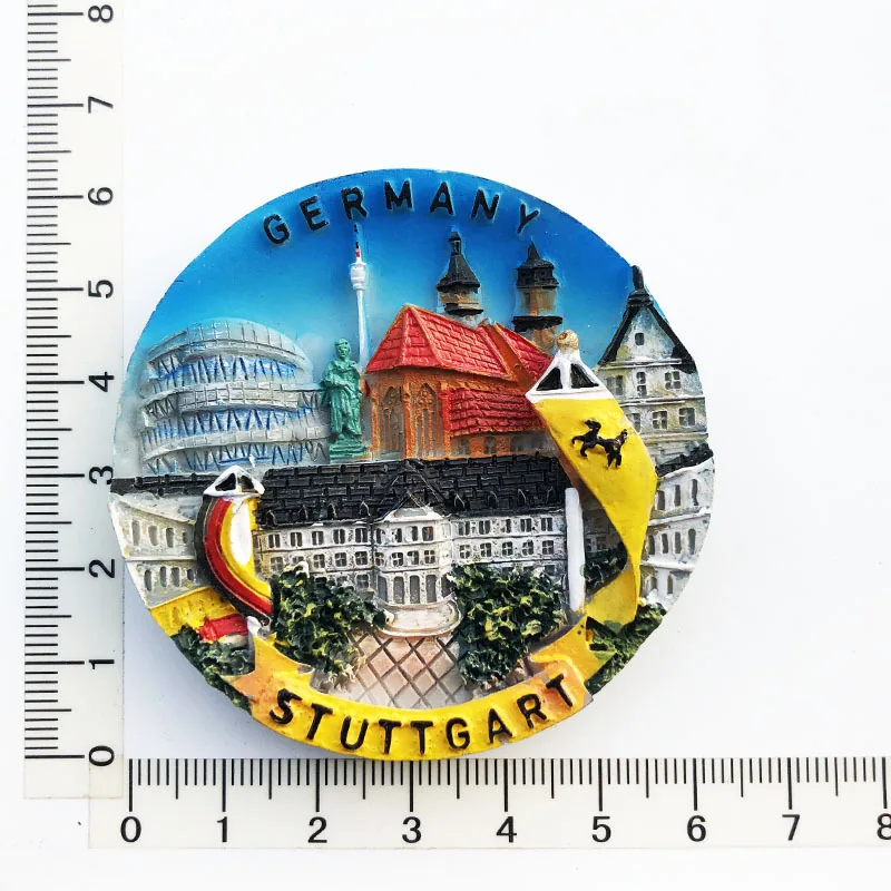 Manufacturers, spot wholesale, cross-border sources, scenic spots in Germany, tourist souvenirs, resin painted magnetic refriger 5