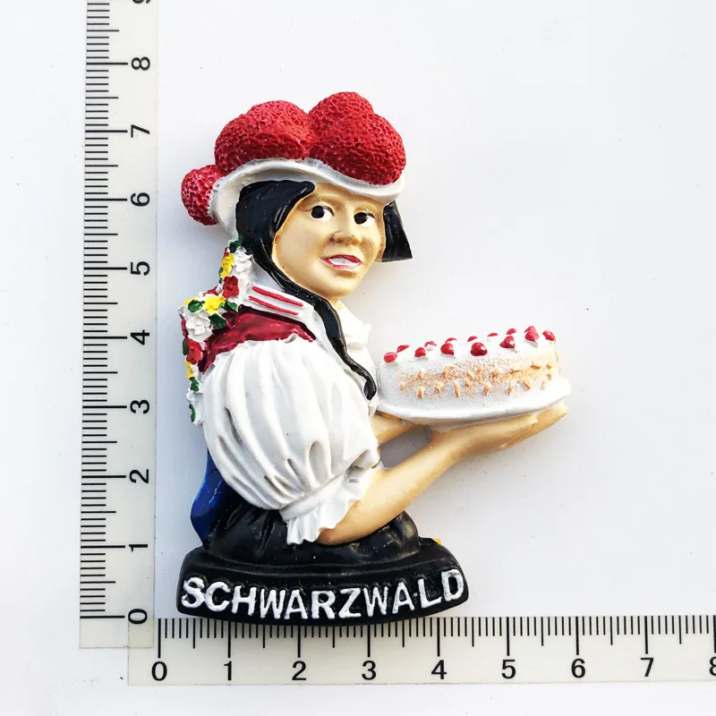 Manufacturers, spot wholesale, cross-border sources, scenic spots in Germany, tourist souvenirs, resin painted magnetic refriger 25