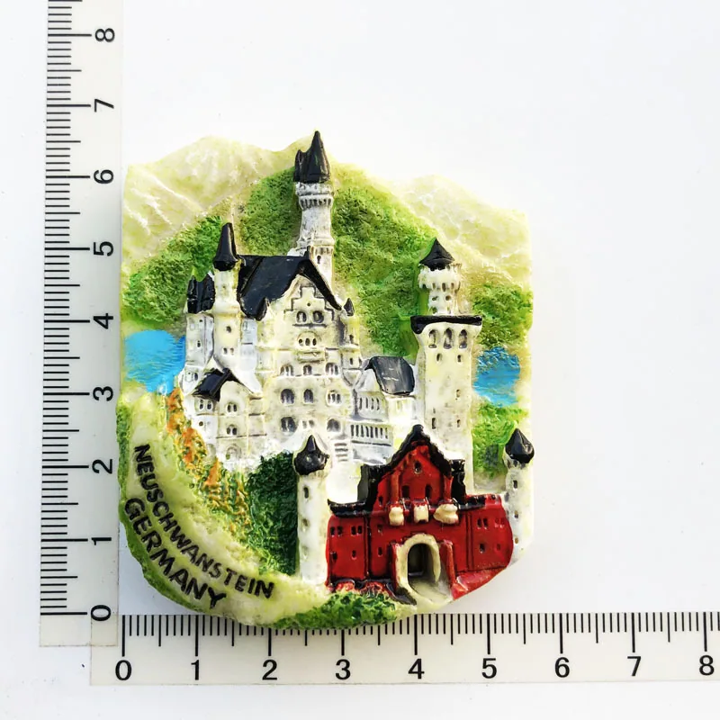 Manufacturers, spot wholesale, cross-border sources, scenic spots in Germany, tourist souvenirs, resin painted magnetic refriger 19